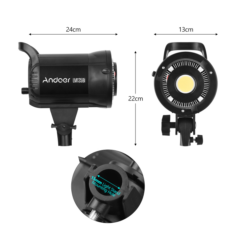 Andoer LM135Bi Портативный све – обзор и цена Strobe Light Studio