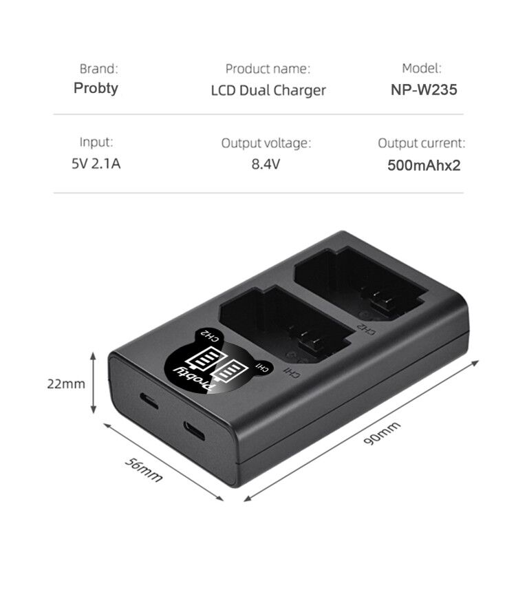 2200 мАч NP-W235 NP W235 Аккум – обзор и цена Camera Battery Grip