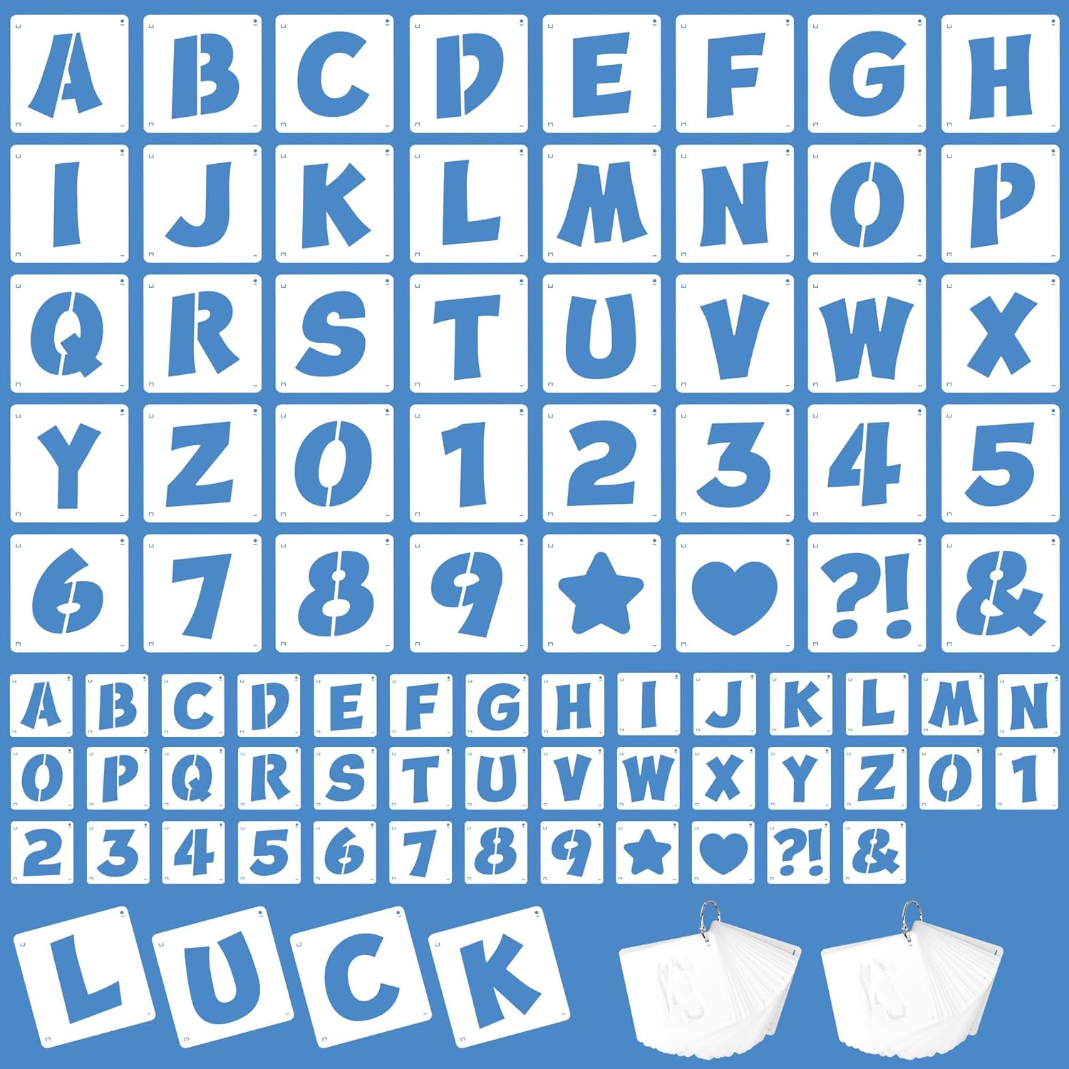 80 шт. многоразовых трафаретов – обзор и цена Photography Font