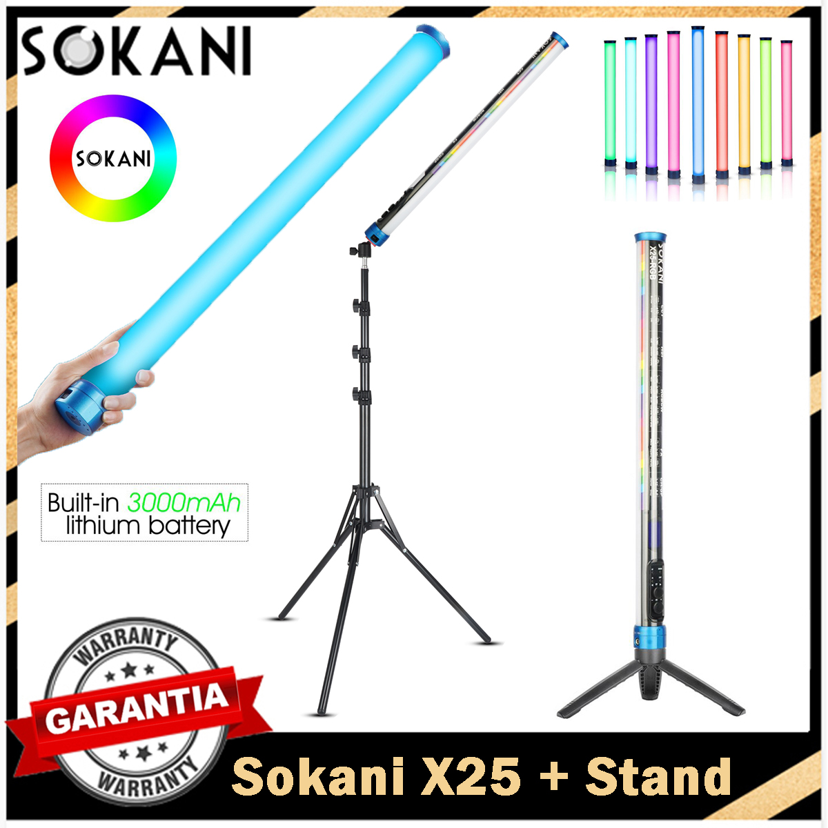 Sokani X25 RGB светодиодный св – обзор и цена Strobe Light Studio