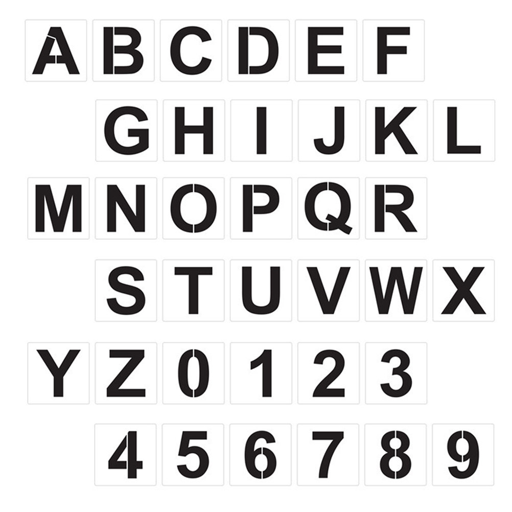 Набор больших трафаретов с бук – обзор и цена Photography Font
